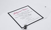 Invitatie de nunta Bold Black&White