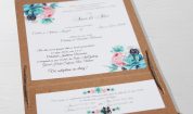 Invitatie de nunta Rustic Flowers Bloom