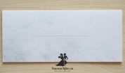 Place card beach wedding boarding pass