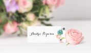 Place card Chic Flowers